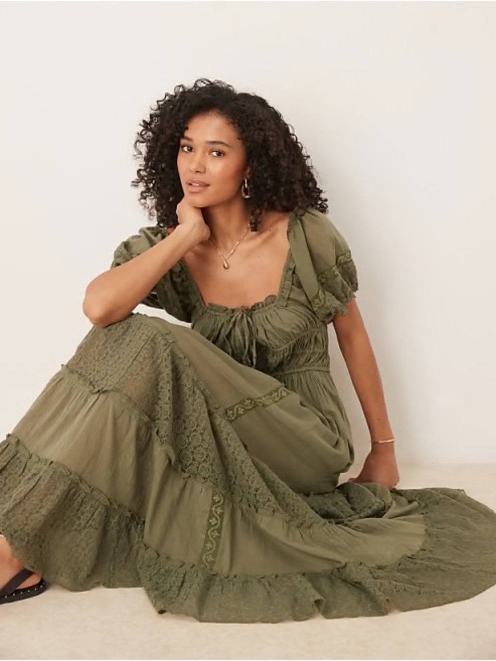 Free People Falling Sun Maxi Dress, small